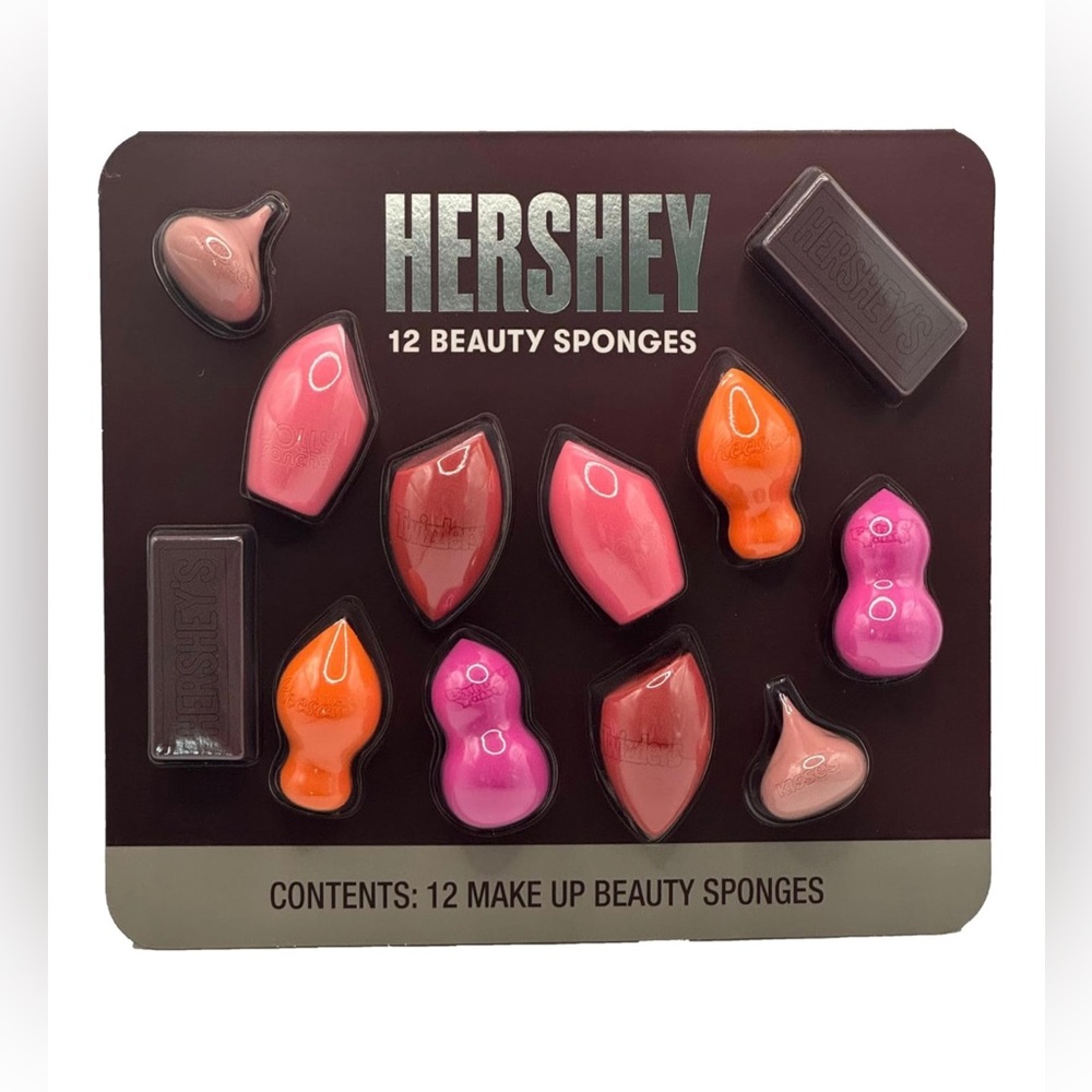 Hershey Beauty Blender Makeup Sponges 12-Pack Set - Chocolate Candy Shapes